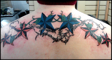 Custom Star Design Tattoo